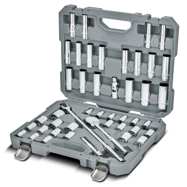 45 Piece SAE/Metric Master Mechanics Tool Set
